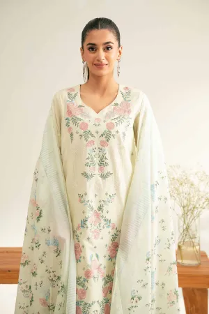 3 Piece - Printed Embroidered Suit - 42501658