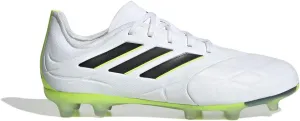 adidas Copa Pure.1 FG Junior Soccer Cleats (Cloud White/Core Black/Lucid Lemon, US Footwear Size System, Big Kid, Numeric, Medium, 6)