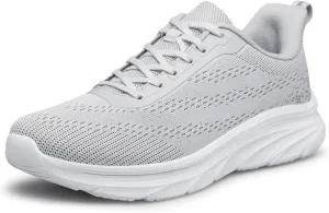 AFB Men's Walking Shoes Slip On Running Shoes Non Slip Lightweight Lace-Ups Mesh Gym Tennis Sneakers