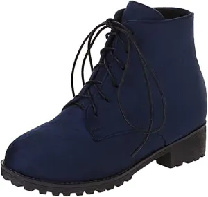 Ankle Boots for Women Brown Leather Booties Work Boots Slip On Barefoot Boot Indoor and Outdoor Soft Sole Fashion Closed Pointed Toe Low Block Heel Zip Up