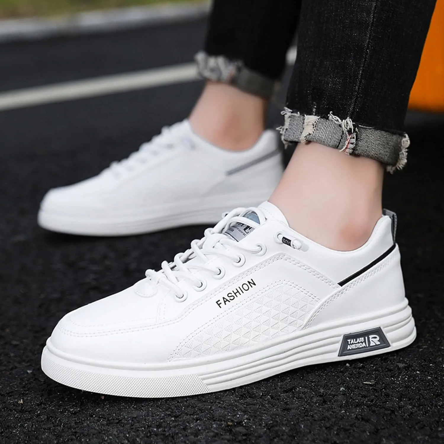 Arch Support Non Slip Minimalist Shoes for Men Breathable Comfort Walking Shoe Convenient Elderly Slip on Shoes