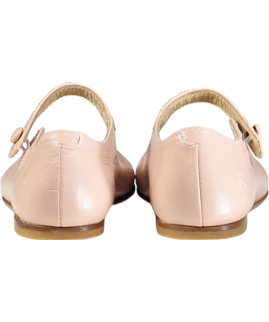 Bonpoint Pink Ella Leather Ballet Flats UK 9 EU 26.5 