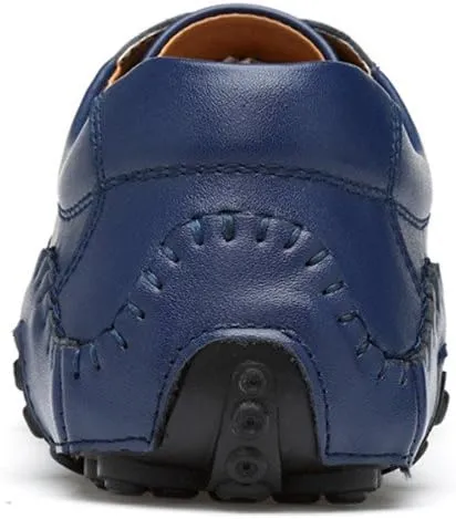 ChicWind Men's Hollow Out Leather Driving Loafers Casual Boat Shoes
