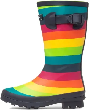 Children/Kids Rainbow Wellington Boots (1 M US Little Kid) (Multicolored)