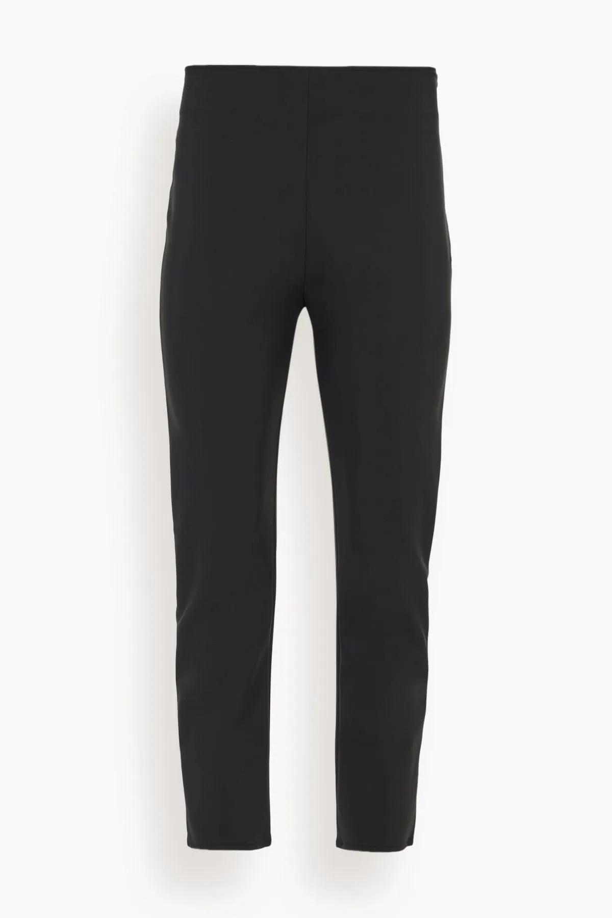 Cigarette Leg Scuba Trousers in Black