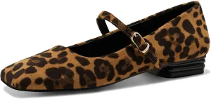 Coutgo Women's Mary Jane Flats Closed Square Toe Ballet Flat Dressy Comfortable Slip on Shoes