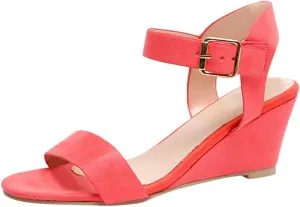 Eduavar Womens Wedge Sandals, Womens Sandals Casual Summer Open Toe Ankle Strap Wedge Sandals Summer Dress Shoes
