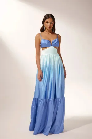 Ethel™ | Cut-out Gradient Maxi Slip Dress