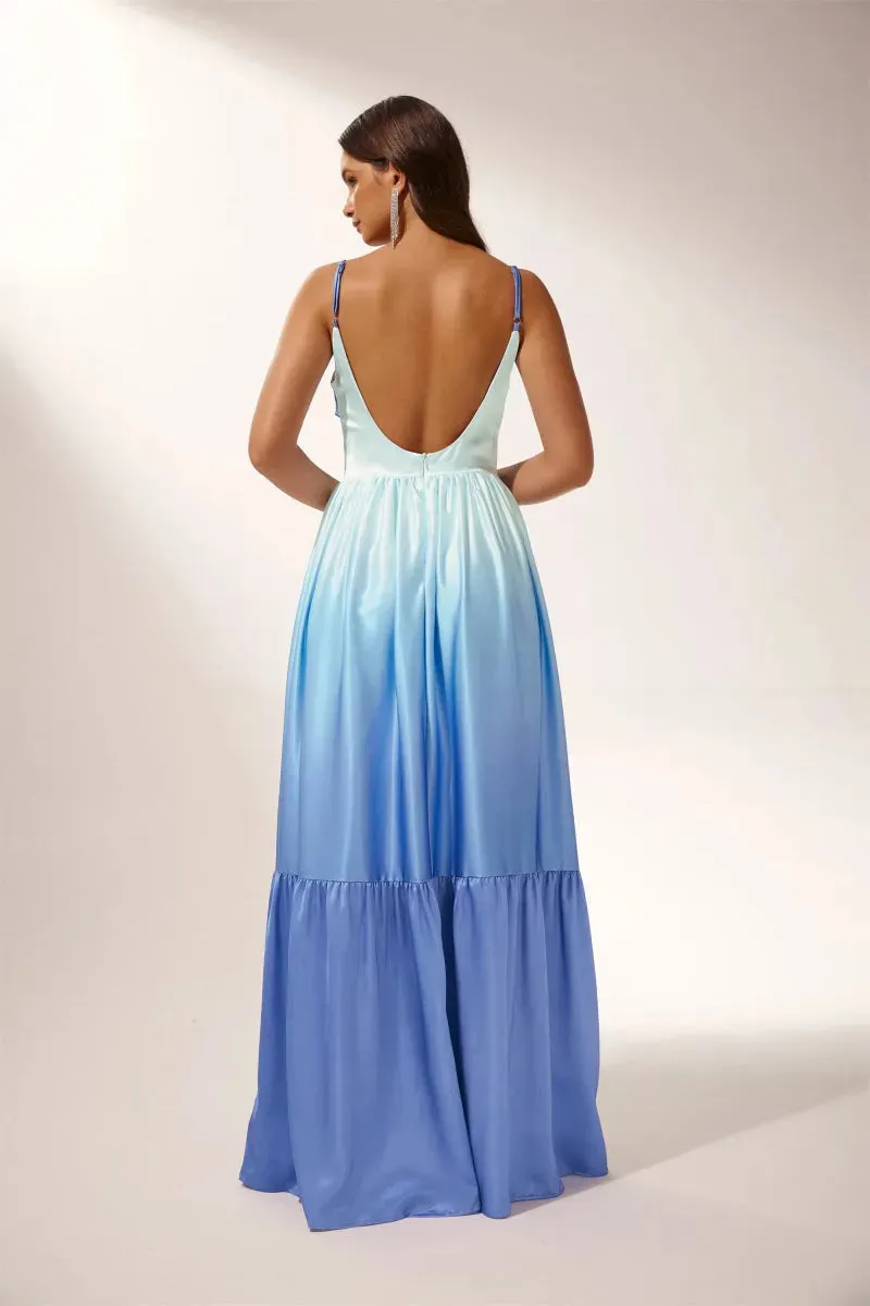 Ethel™ | Cut-out Gradient Maxi Slip Dress