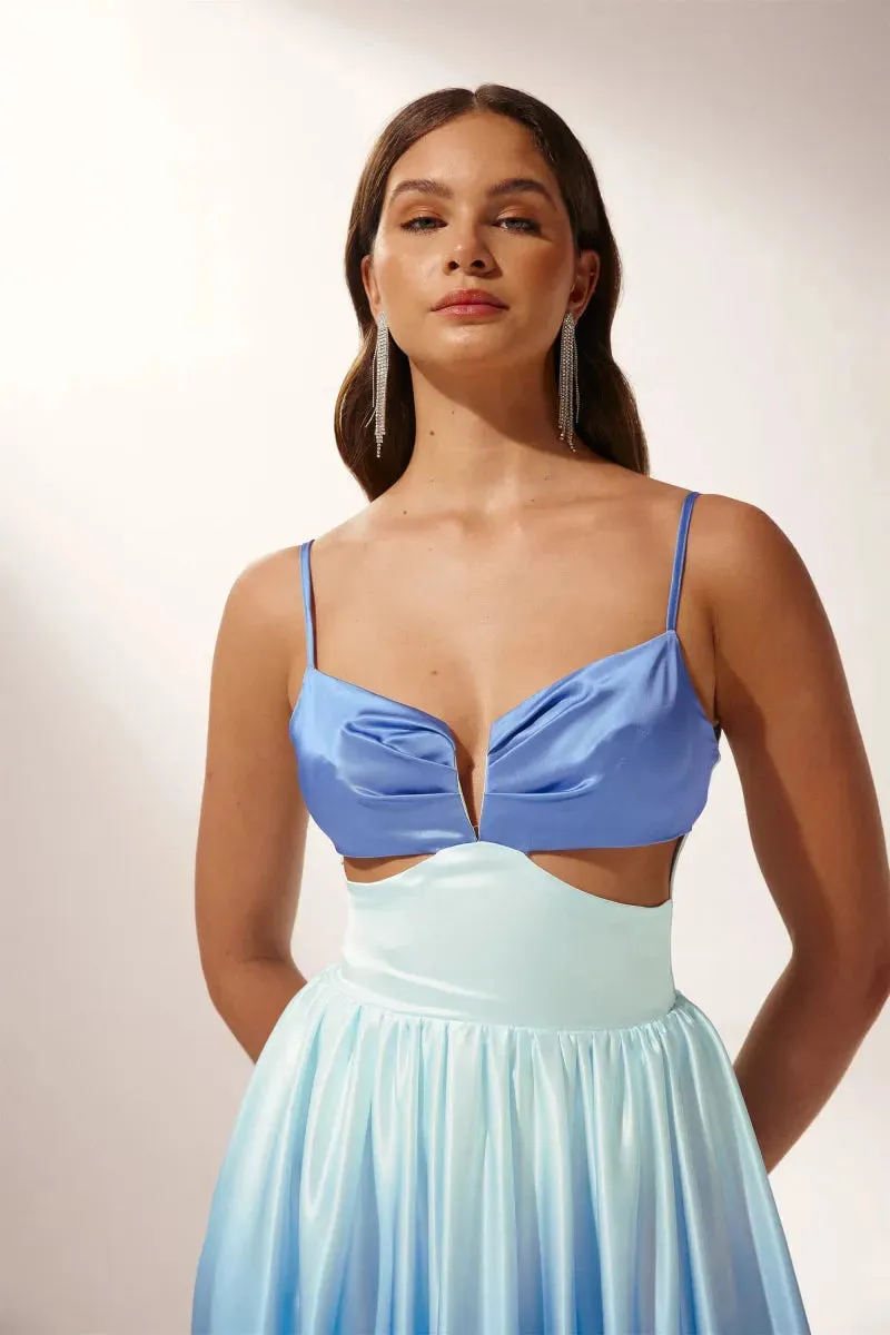 Ethel™ | Cut-out Gradient Maxi Slip Dress