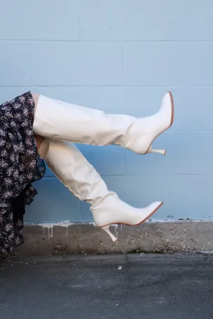 Eva boots in cream