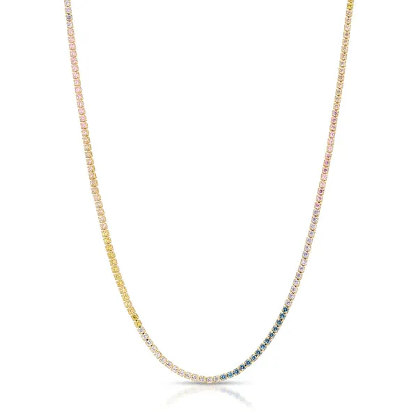 GRACIE PASTEL TENNIS NECKLACE - JOY DRAVECKY