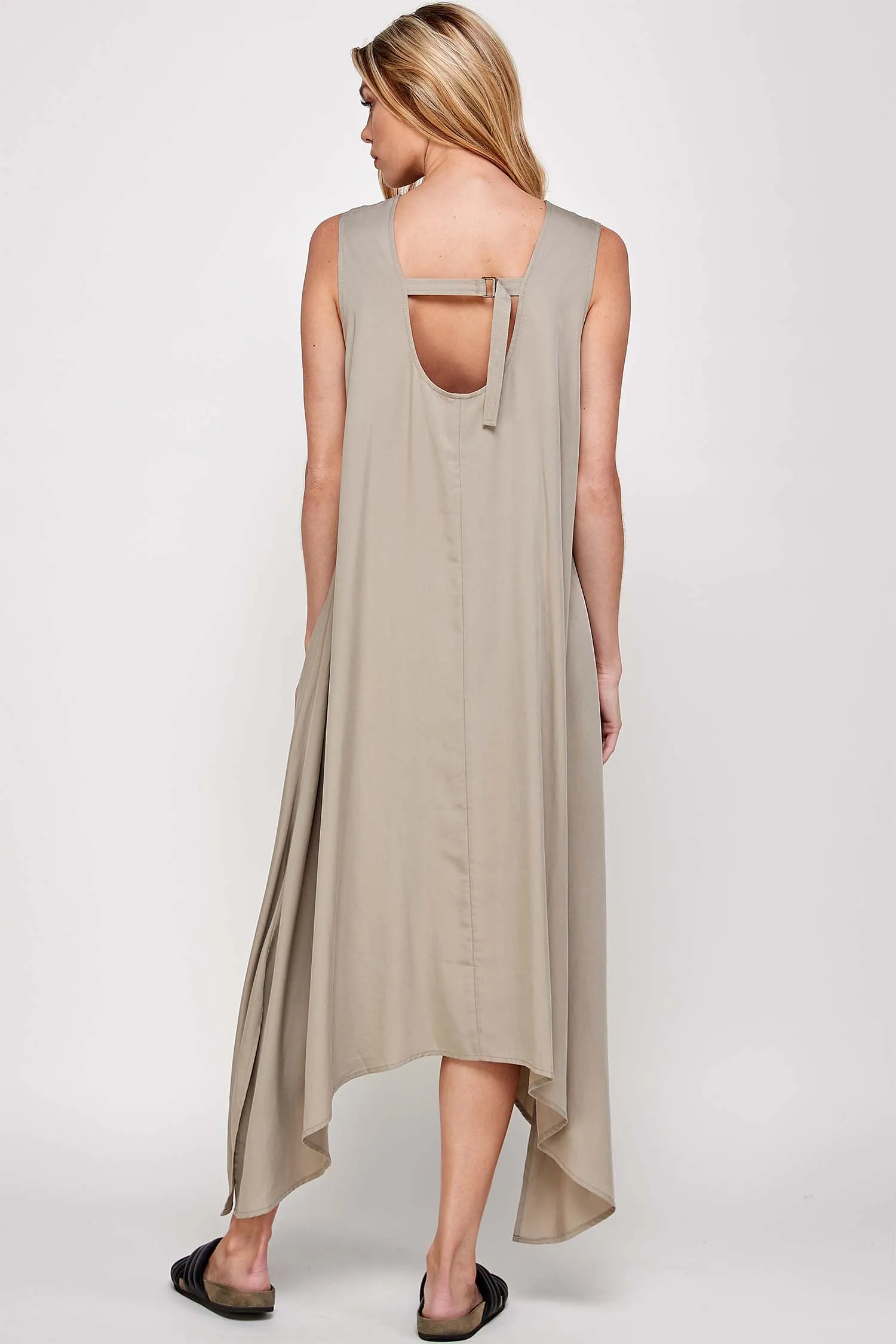 Hanky hem midi dress