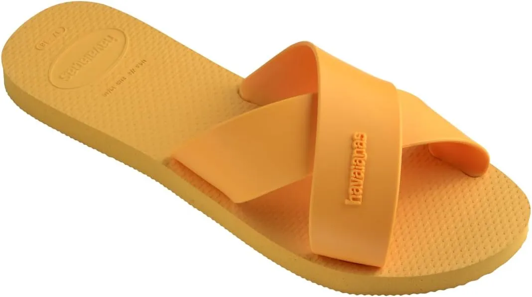 Havaianas womens Aqua Sandal Caja Yellow