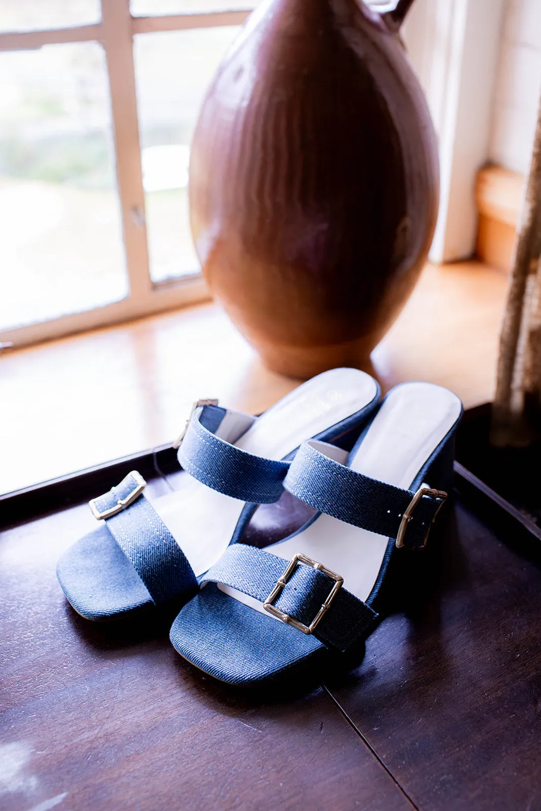 Havana Denim Heel