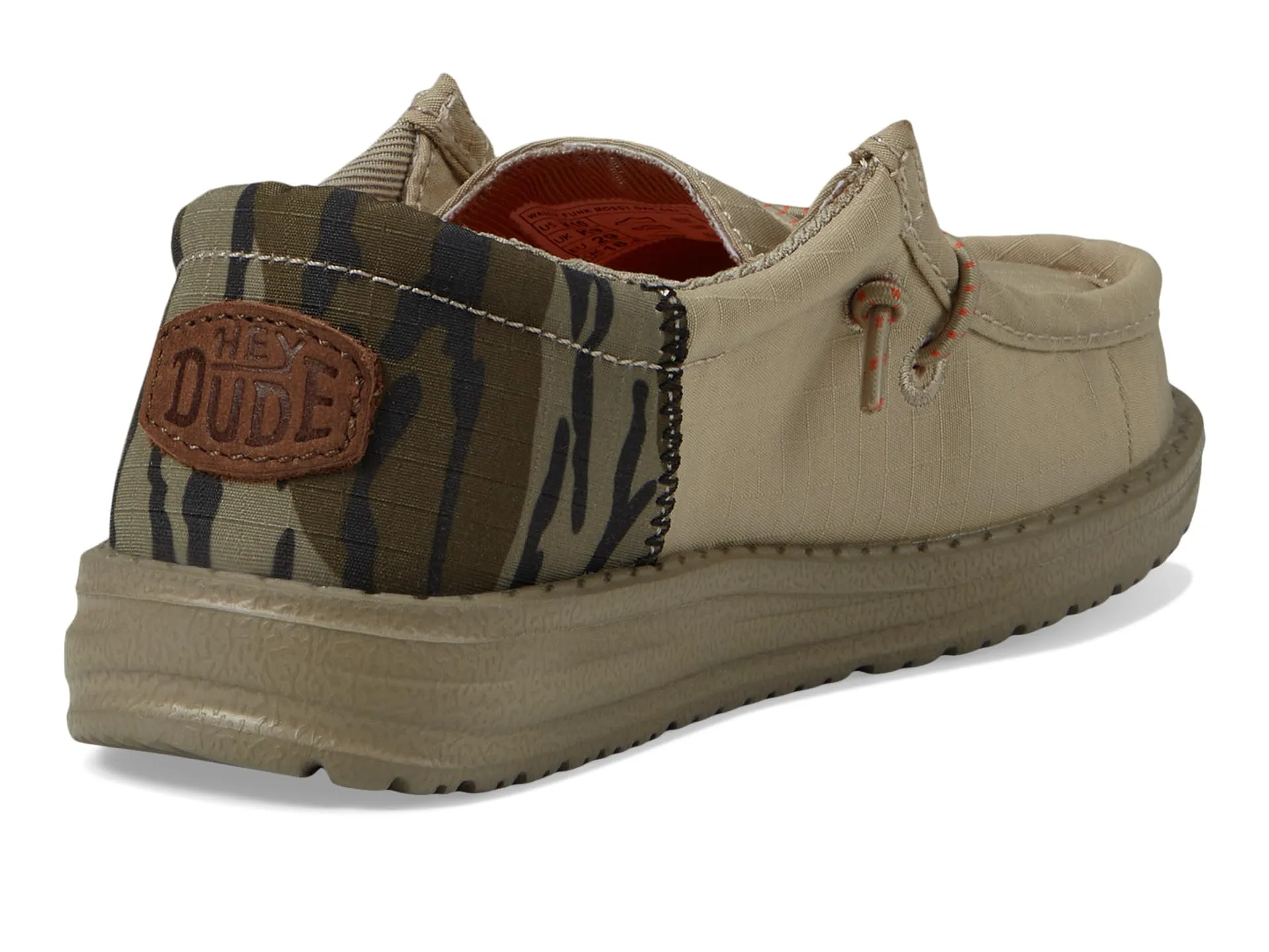 Hey Dude Wally Funk Mossy Oak Original Bottomland Loafers (Toddler), camouflage