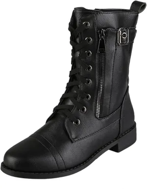 Hiking Boots Women Ankle Ladies Booties Ankle Boot Womens Work Boots Steel Toe Ankle Bootie for Women Low Heel Fashion Round Toe Chunky Block Low Heel Vintage