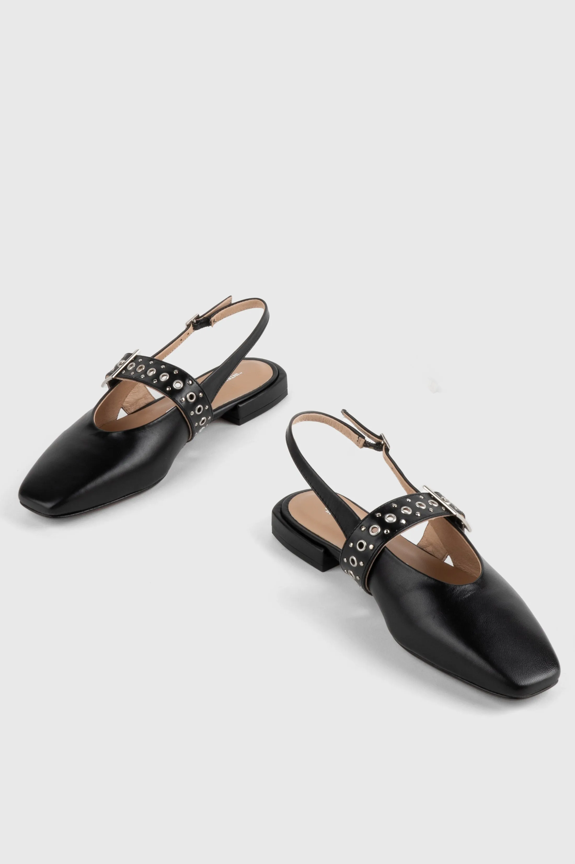 INTENTIONALLY BLANK PEARL BALLET FLAT - BLACK
