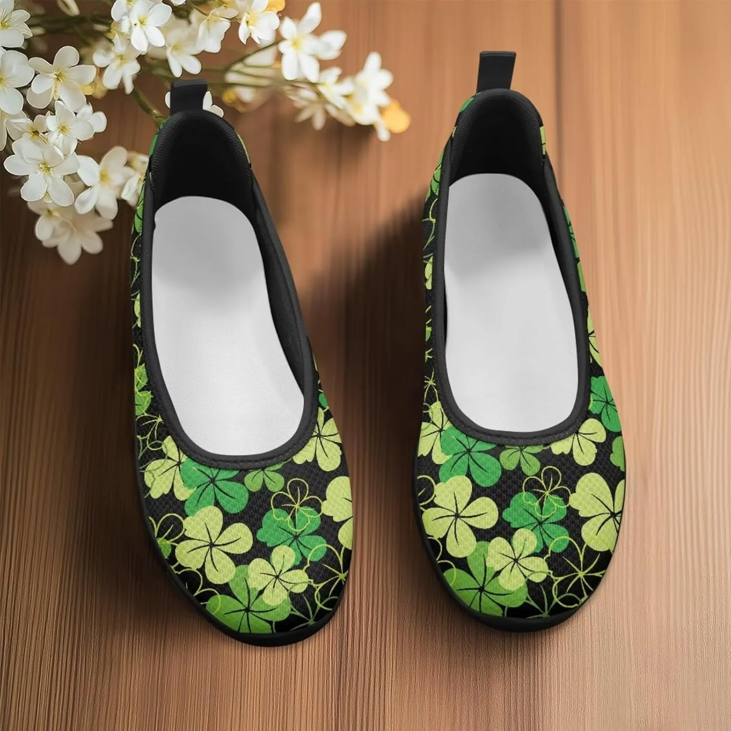 Jeiento Festival Shoes Women's Slip On Loafers Mesh Tennis Low Top Casual Walking Shoes Light Weight Gym Sport Sneakers