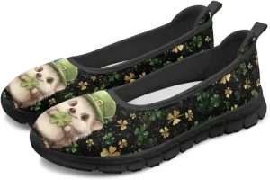 Jeiento Festival Shoes Women's Slip On Loafers Mesh Tennis Low Top Casual Walking Shoes Light Weight Gym Sport Sneakers