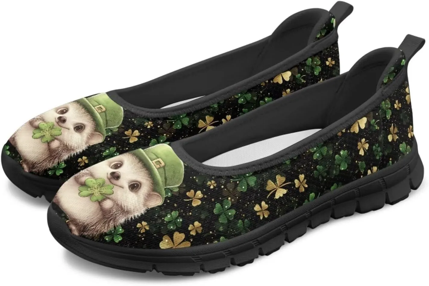 Jeiento Festival Shoes Women's Slip On Loafers Mesh Tennis Low Top Casual Walking Shoes Light Weight Gym Sport Sneakers