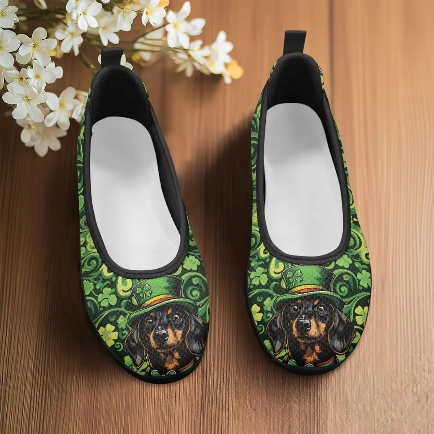 Jeiento Festival Shoes Women's Slip On Loafers Mesh Tennis Low Top Casual Walking Shoes Light Weight Gym Sport Sneakers