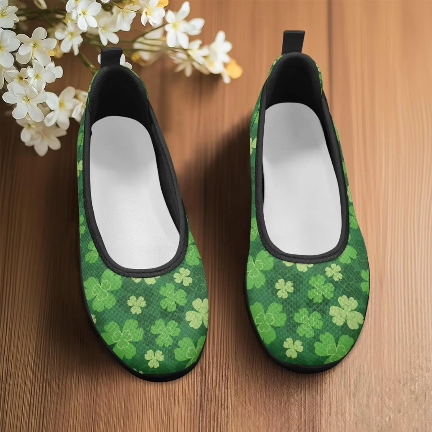 Jeiento Festival Shoes Women's Slip On Loafers Mesh Tennis Low Top Casual Walking Shoes Light Weight Gym Sport Sneakers