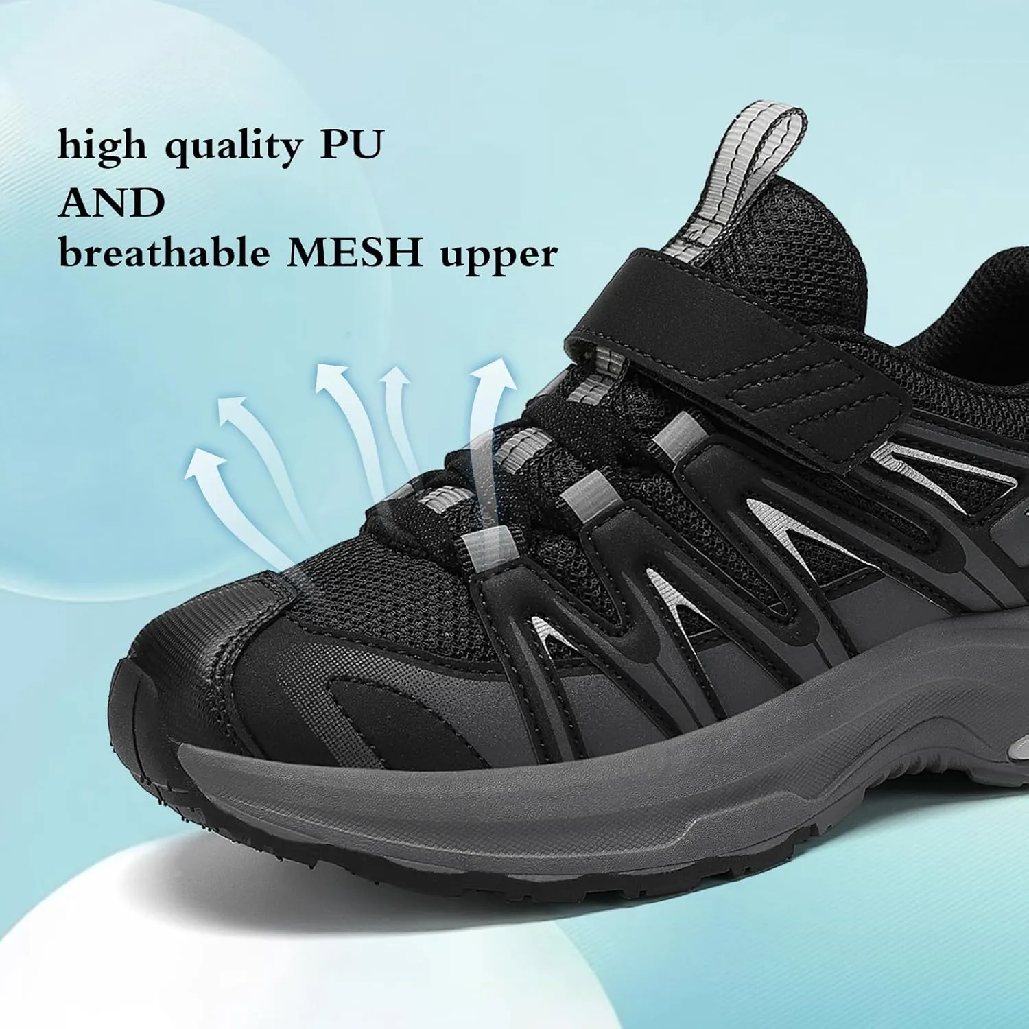 JMFCHI Kids Sneakers Boys Girls Tennis Running Shoes Outdoor Hiking Sneaker for Boys Athletic Breathable