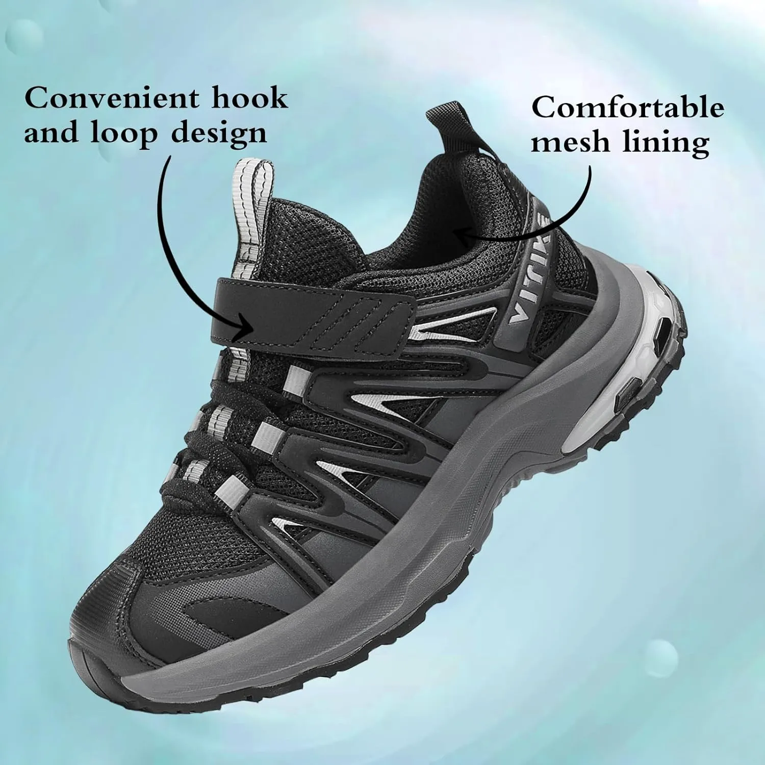 JMFCHI Kids Sneakers Boys Girls Tennis Running Shoes Outdoor Hiking Sneaker for Boys Athletic Breathable