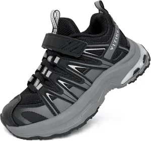 JMFCHI Kids Sneakers Boys Girls Tennis Running Shoes Outdoor Hiking Sneaker for Boys Athletic Breathable