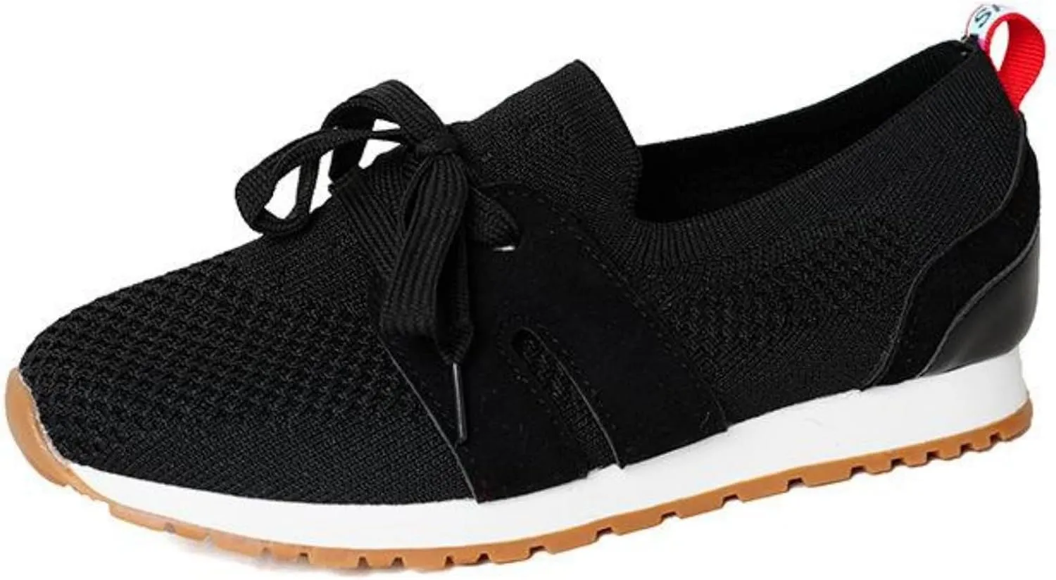 Lausiuoe Slip On Sneakers Women Arch Support Walking Shoes Lightweight Mesh Casual Jogging Tennis Shoes Workout Gym Sneakers