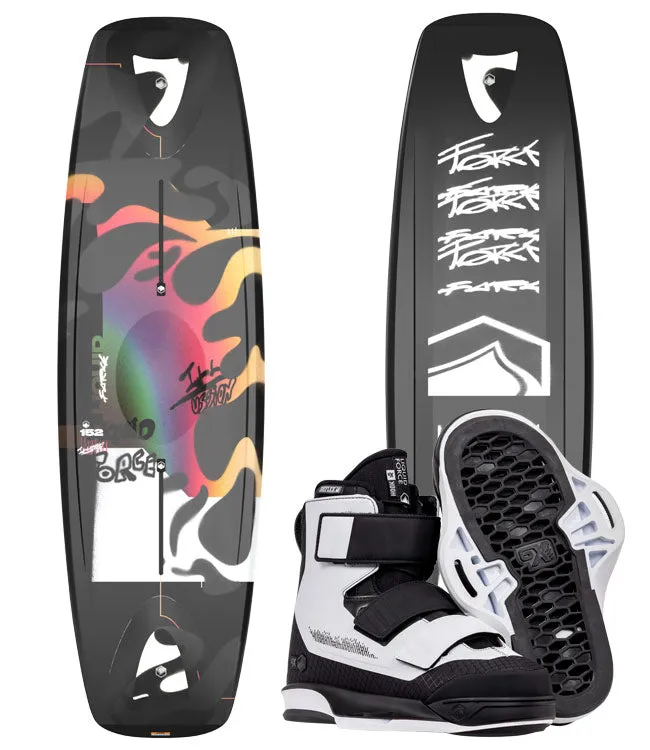 Liquid Force Illusion Wakeboard Package with Hook Boots (2024)