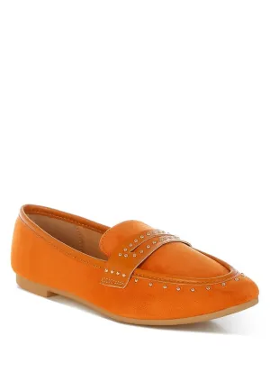Lumina Penny Strap Studded Loafers for Elegant Style