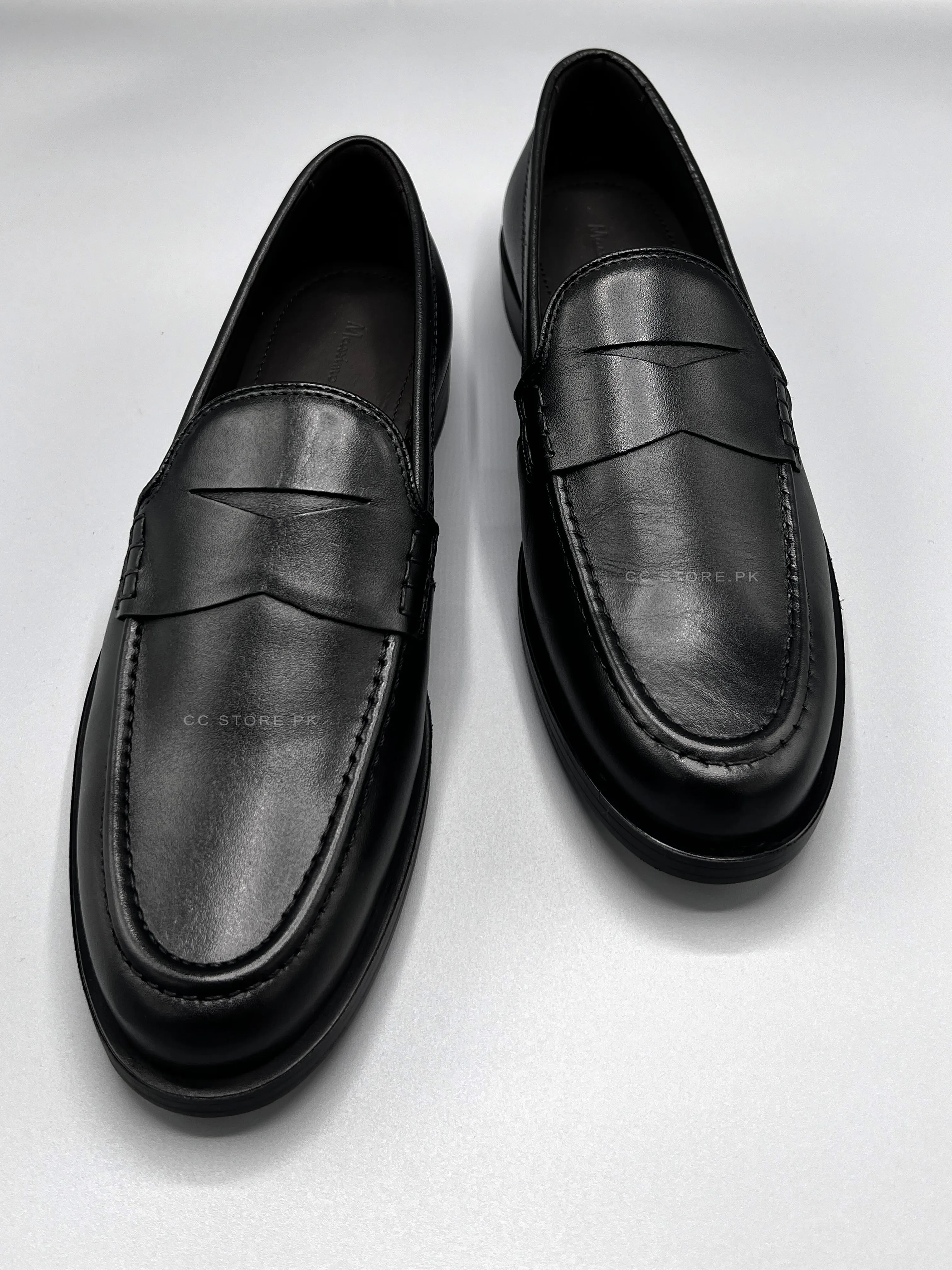 MD Penny Leather Black Loafers