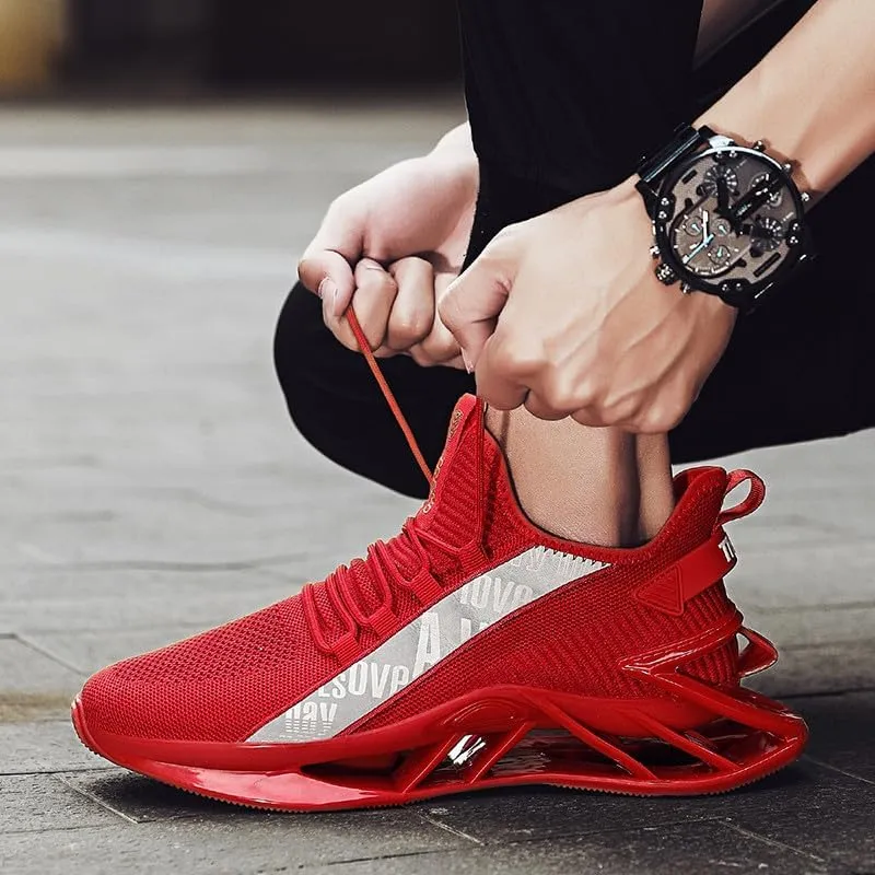 Mens Outdoor Sports Mesh Running Shoes  Breathable Lightweight Sneakers for Casual Jogging, Gym Workouts, Hiking  Non-Slip Sole, All-Day Comfort