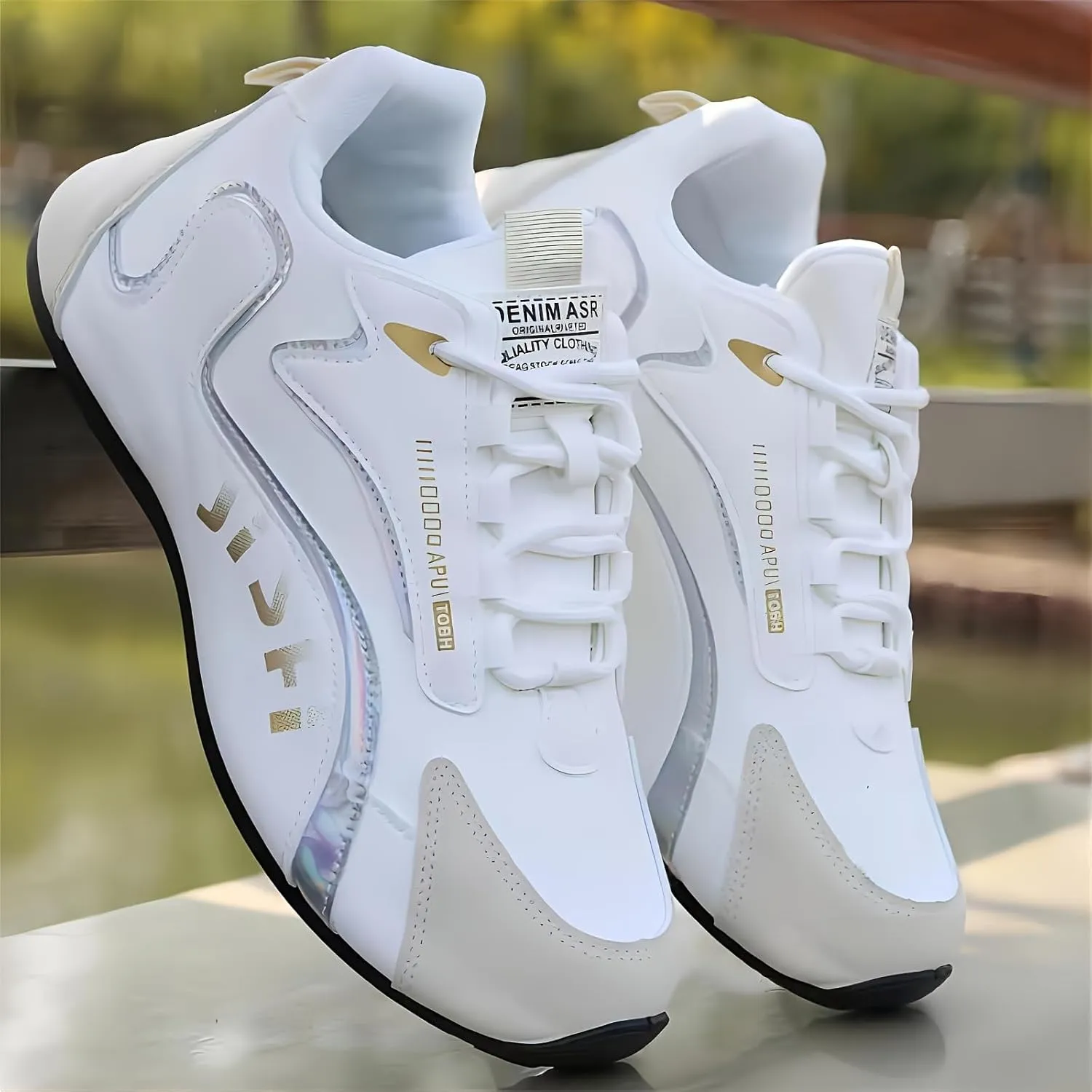 Mens Stylish Colour Block Sneakers Men's Sport Shoes - Lightweight, Comfortable & Non-Slip - Ventilated Sneakers for All-Day Outdoor