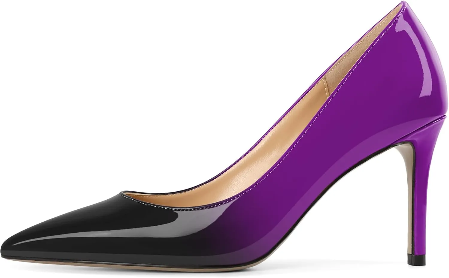 Mettesally Women's Pointed Toe High Heels Gradient Pumps Stiletto Heels Usual Wedding Party Dress Shoes