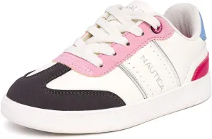 Nautica Boys Girls Casual Fashion Shoes  Comfortable Soccer Classic Walking Tennis Sneakers for Kids  Breathable, Lightweight & Flexible (Lace Up/Bungee) (Low-Top/High Top)