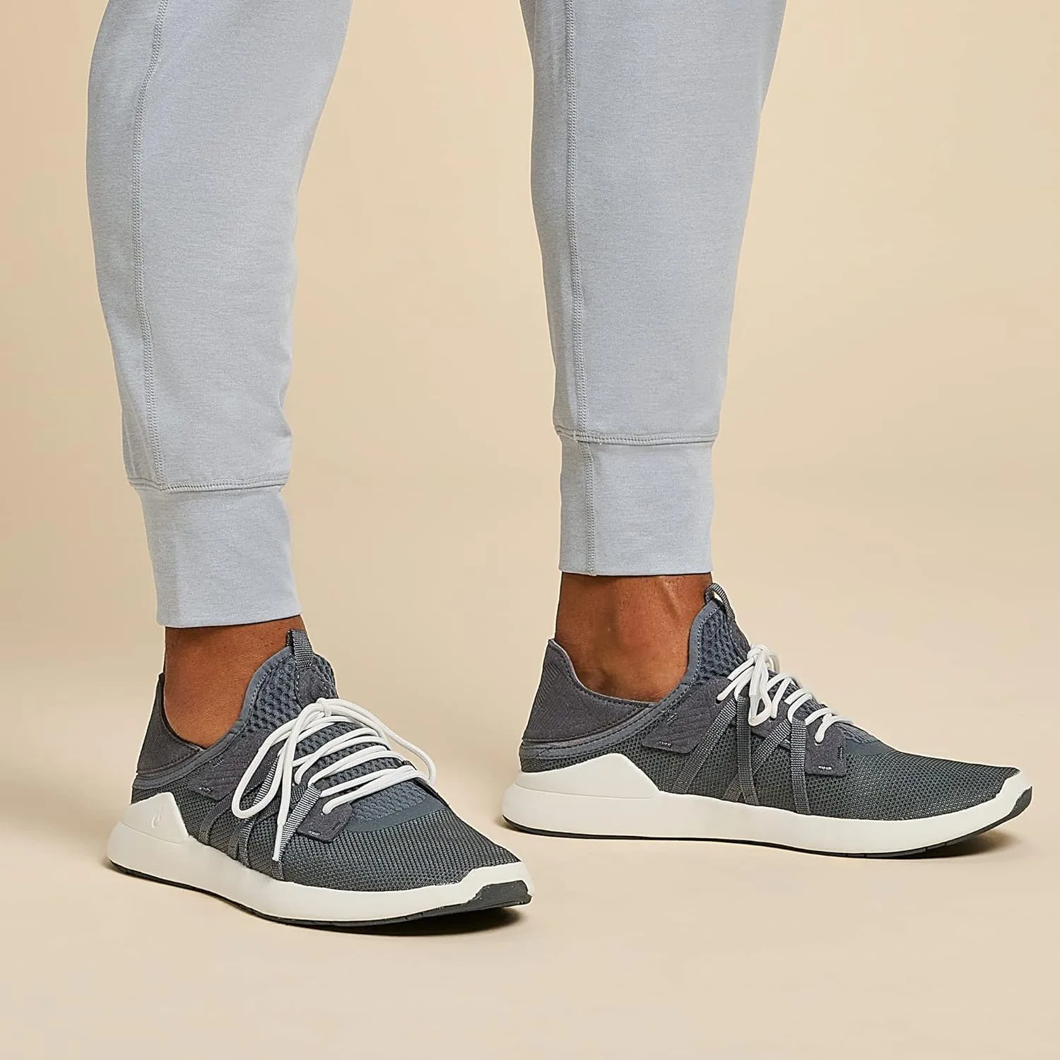 OLUKAI Holo Men's Athleisure Sneaker, Lightweight, Breathable Mesh Slide Shoe, Drop Heel, All-Day Comfort & Support