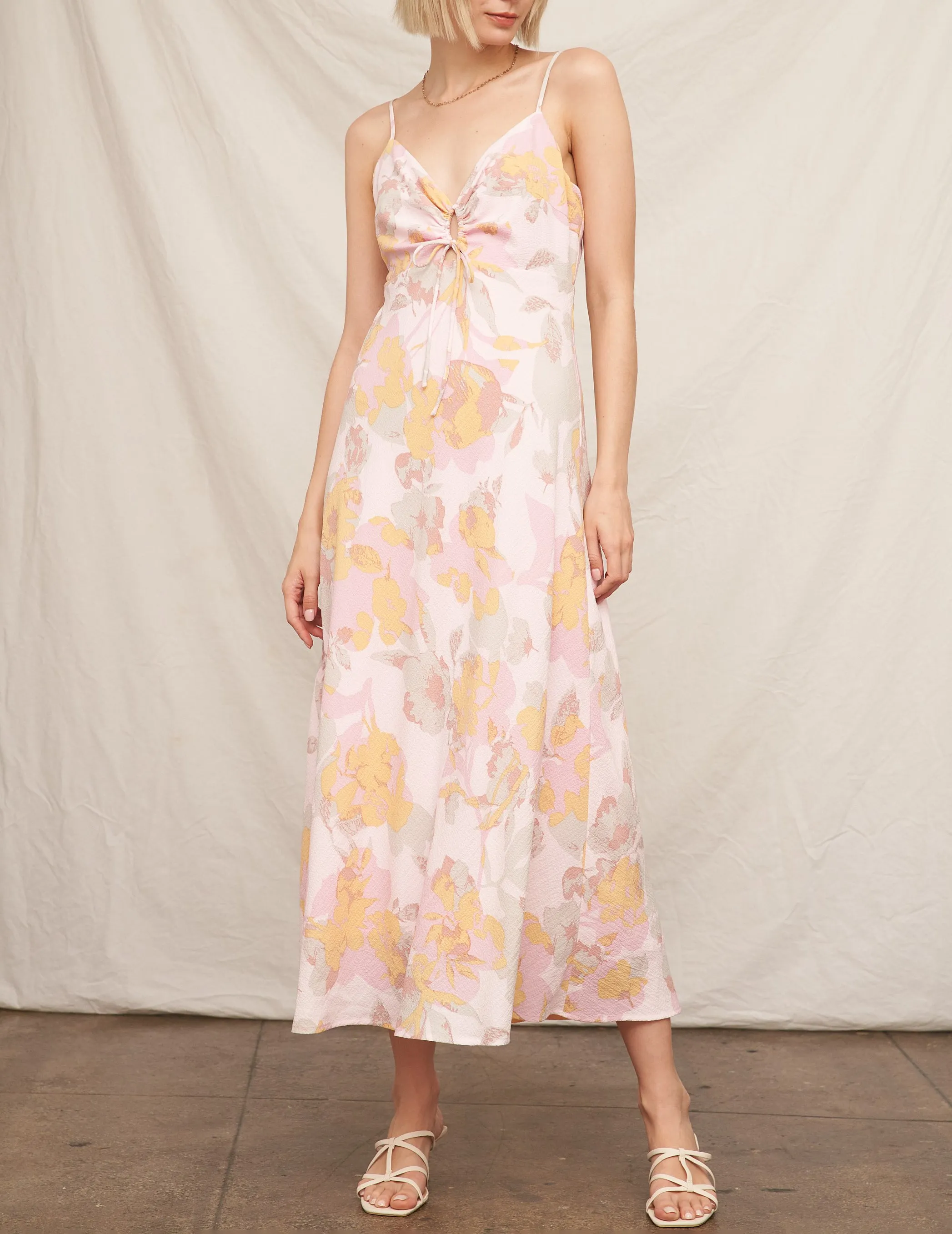 Palmer Pastel Floral Midi Dress