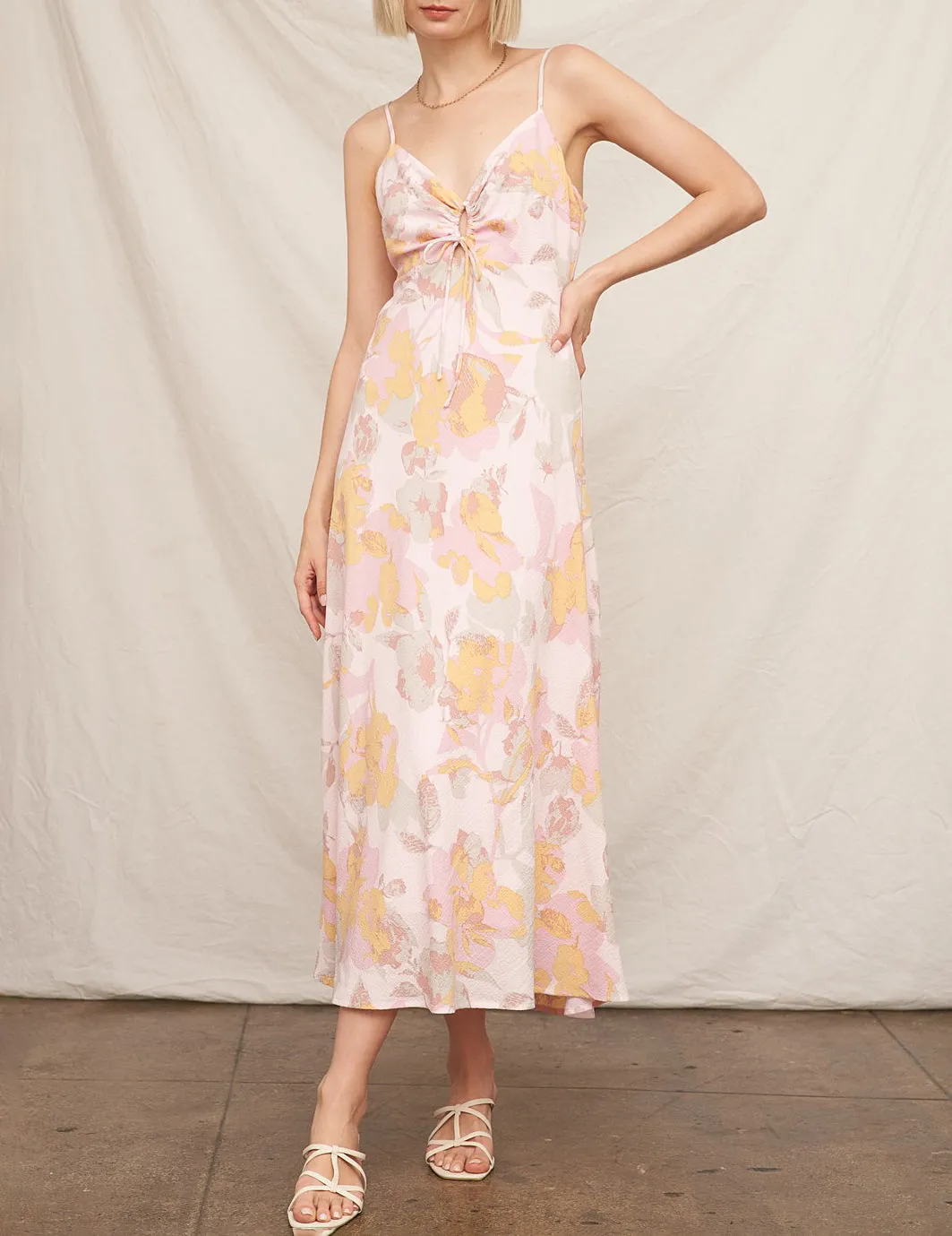 Palmer Pastel Floral Midi Dress