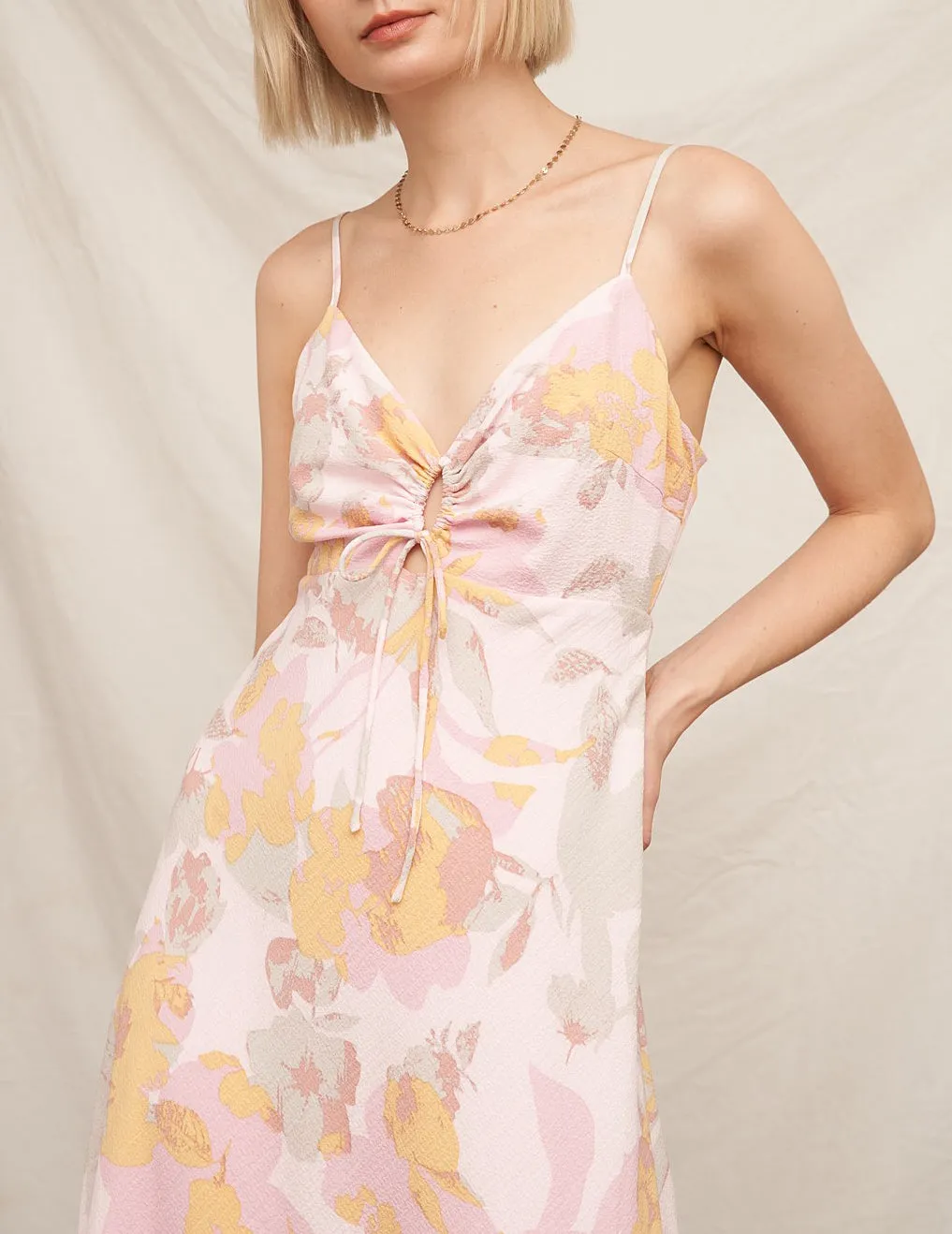 Palmer Pastel Floral Midi Dress