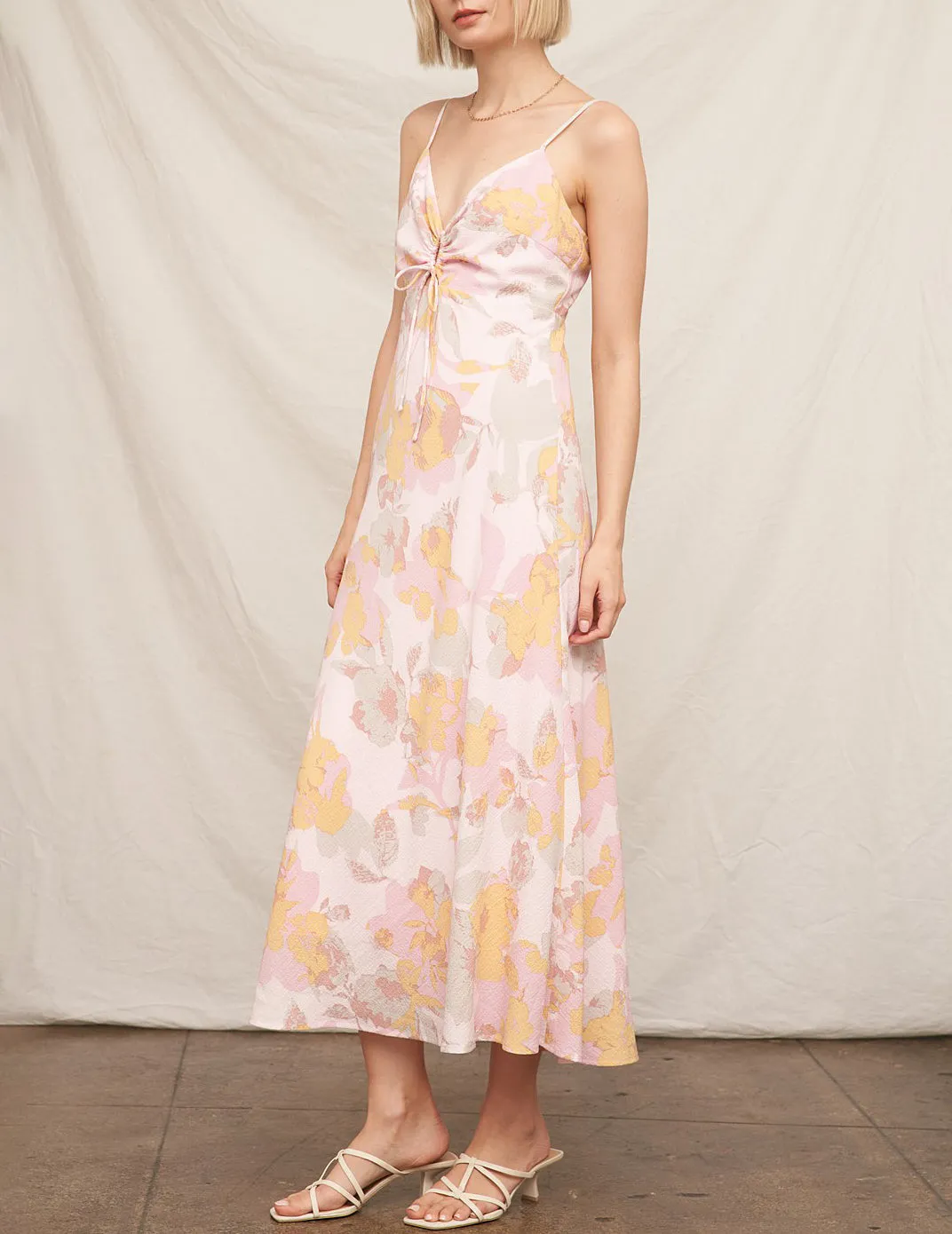 Palmer Pastel Floral Midi Dress