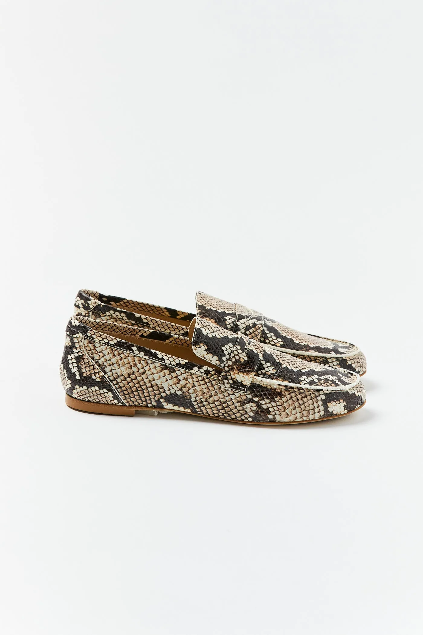 Python Embossed Penny Loafer