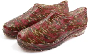 Qtqgoitem Red Green US 8.5 Low Heel Resistant Waterproof Rain Boots Wellies Ankle Shoes for Women (Model: a56 cd1 ee8 139 79a)