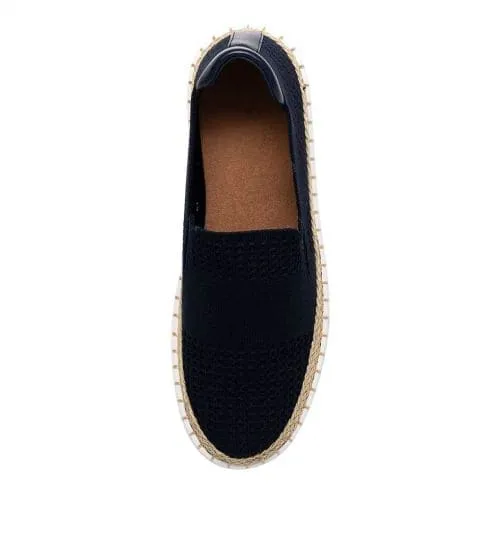 Queen Slip On Sneakers - Navy Knit