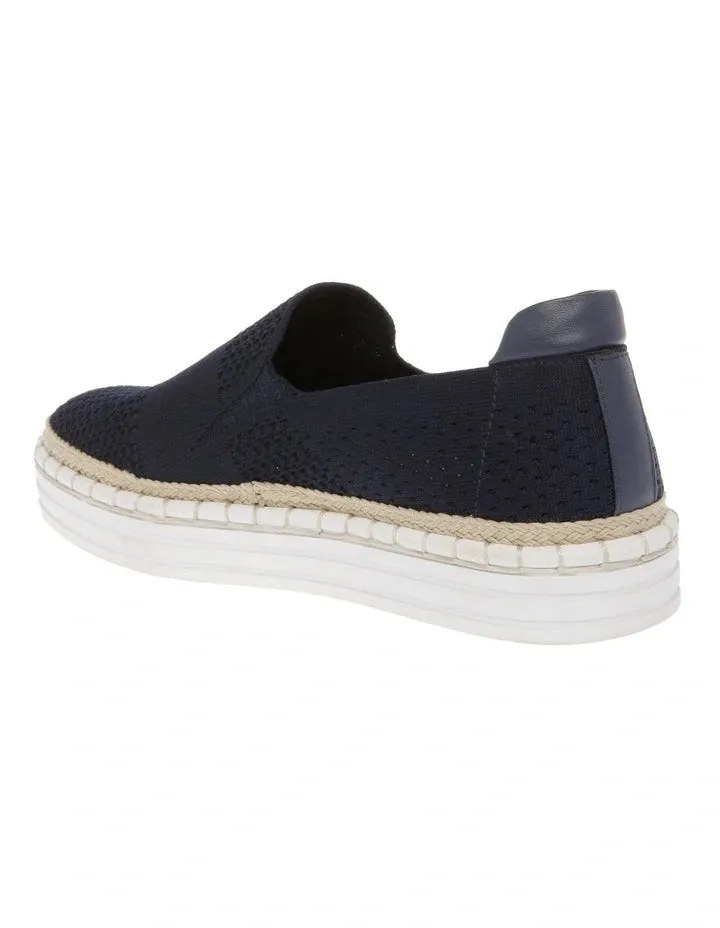 Queen Slip On Sneakers - Navy Knit
