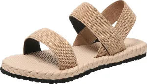 Sandals for Women Summer 2025 Comfortable Shoes Open Toe Ankle BackStrap Wide Fit Walk With Arch Support