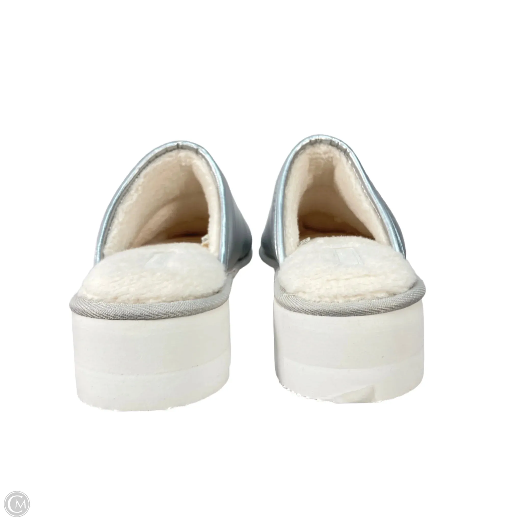 Shoes Heels Platform By Maeve In Silver, Size: 8