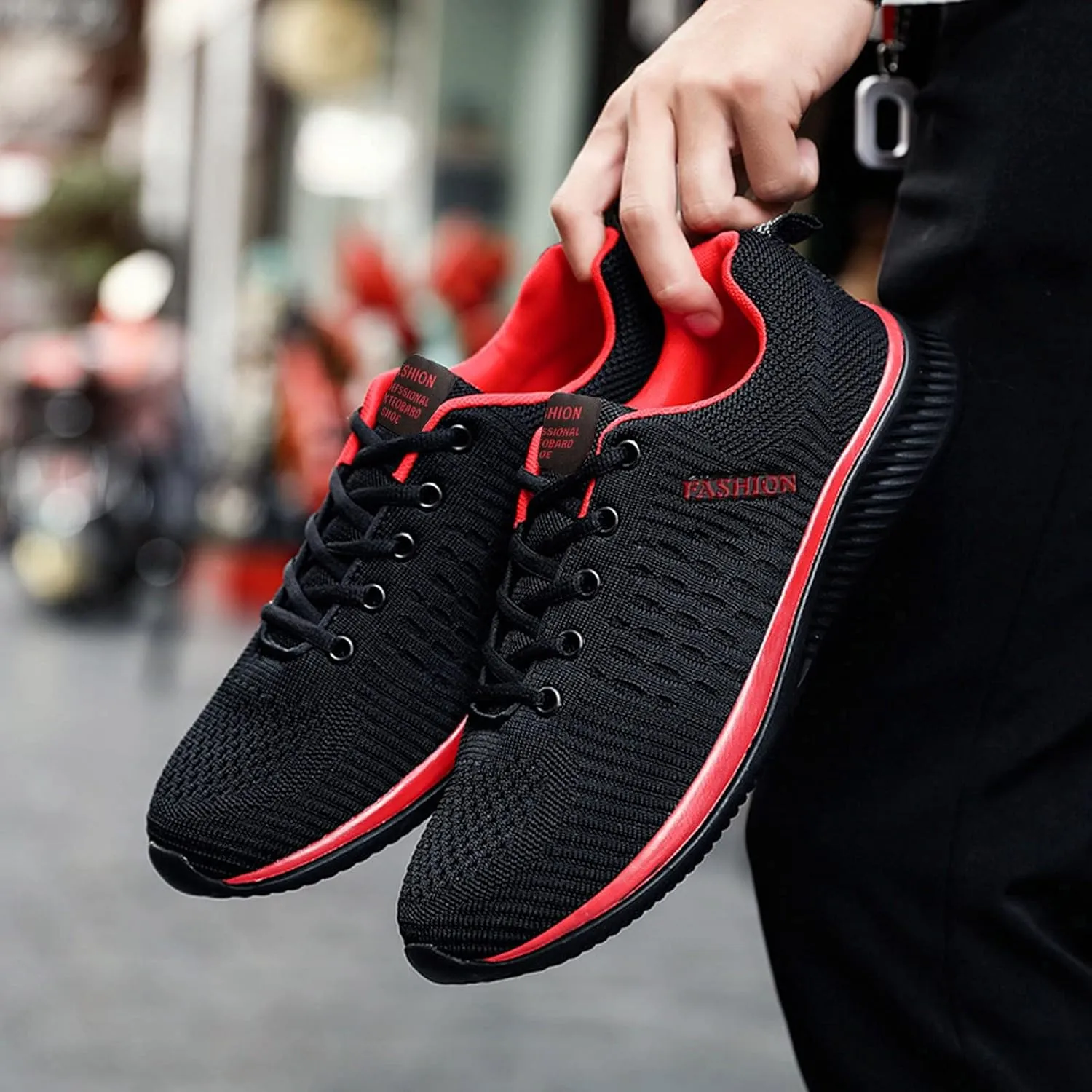 Sneakers for Women Running Shoes Fashion Walking Lace Up Tennis Shoes Men Sport Men's Shoes Casual Chunky Sneakers Black Tennis Shoe Trainers Shoe